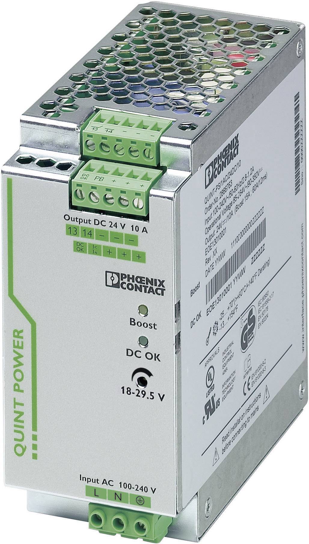 Phoenix 2866776 QUINT-PS/ 1AC/24DC/20 Stromversorgung Industriematerial Automatisier.Technik