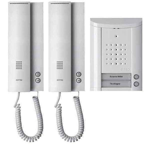 Ritto Entravox Komplettpaket 2WE 1841270 weiß Install.Baumaterial Hauskomm/Batt/Sicher