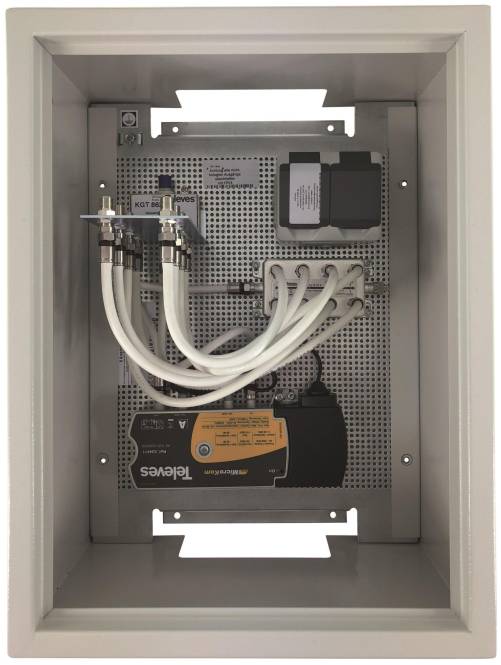 Televes Hausanschluss- MSR48AZ Montageschrank vorkonfektioniert Install.Baumaterial Antennen