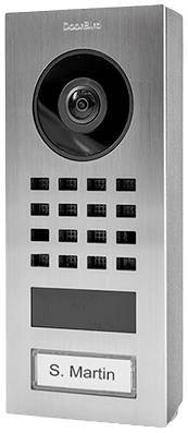 DoorBird IP Video D1101VSM Türstation Aufputz Edelstahl V2A, 1RT Install.Baumaterial