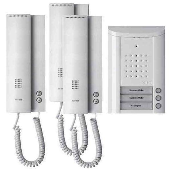 Ritto Entravox Komplettpaket 3WE 1841370 weiß Install.Baumaterial Hauskomm/Batt/Sicher