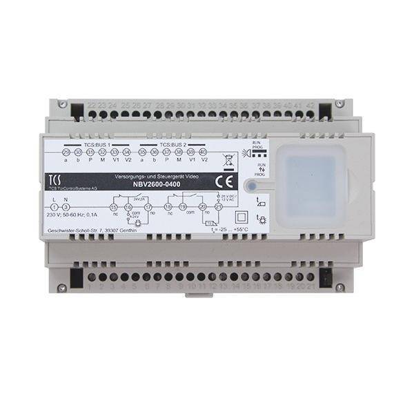 TCS Versorgungs- NBV2600-0400 u.Steuergerät Video 8 TE Install.Baumaterial Hauskomm/Batt/Sicher