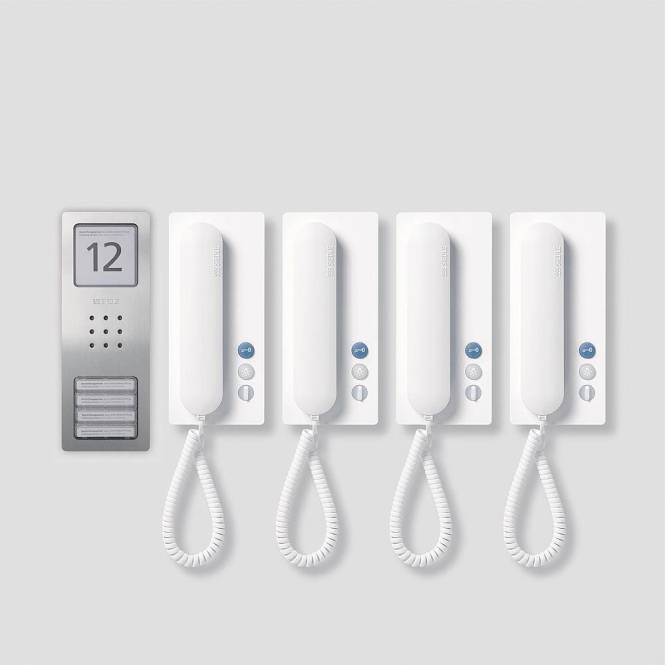 Siedle Audio-Set SET CA 812-4 E/W Compact Edelstahl gebürstet Install.Baumaterial Türkommunikation