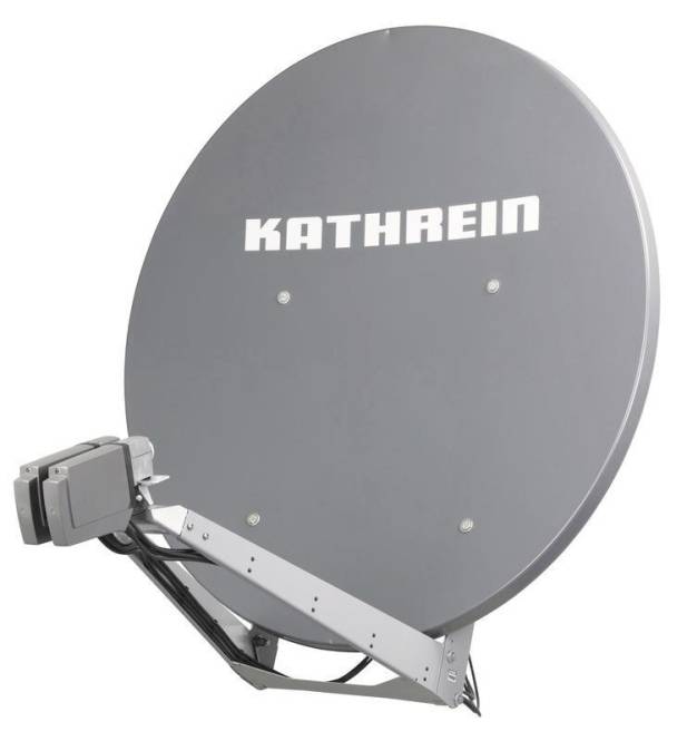 KATH Offset-Parabol-Spiegel CAS 120/G 120cm graphit (bedruckt) Install.Baumaterial Antennen