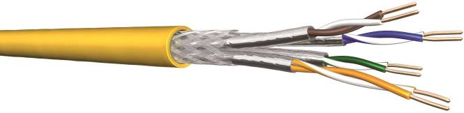 YelloNet 1500 Datenkabel Duplex 500m Tr. 2x4x2xAWG22/1 MHz Kat7A (Inhalt 500 Stück) Leitungen und