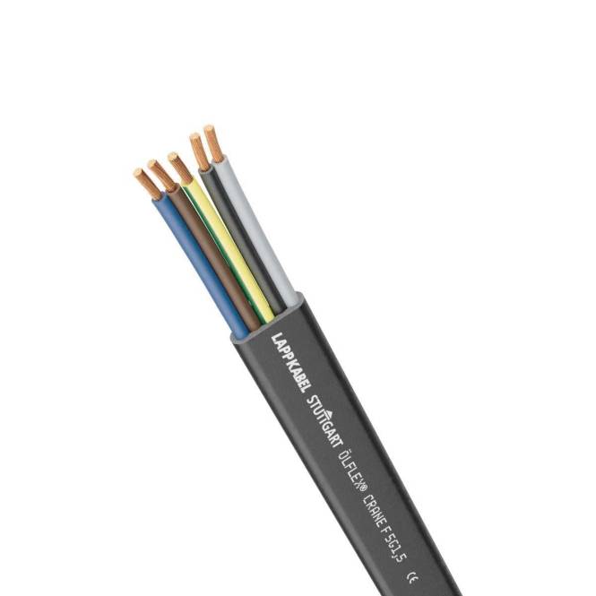 LAPP ÖLFLEX CRANE F 12G1,5 0041046 Gummi-Flachleitung (Inhalt 1 Stück) Leitungen und Kabel