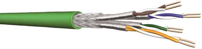 Datenkabel UC900SS23/1 4P PUR Cat7 grün 1000 m Trommel 4x2 AWG 23 60015299 (Inhalt Stück) und