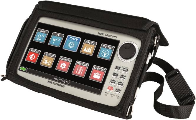 KATH Messgerät MSK 140/OHD Sat/TV/DAB+/FM,HEVC/H.265,9 Display Install.Baumaterial Antennen
