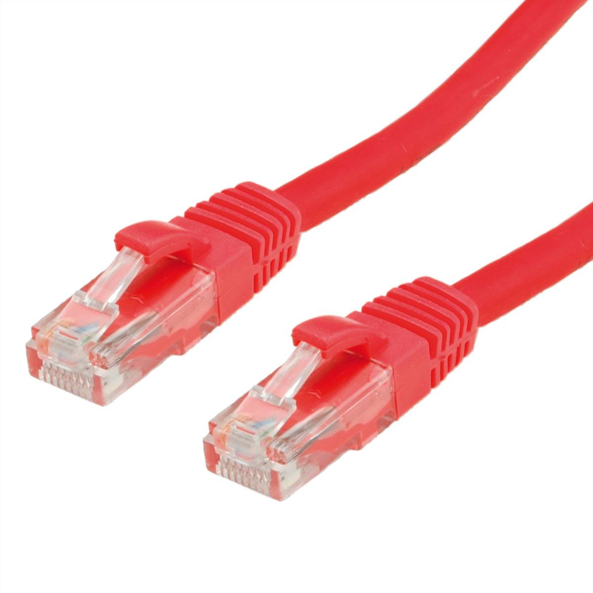 VALUE Patchkabel Kat.6 (Class E) UTP, LSOH, rot, 1 m Twisted Pair Kabel UTP