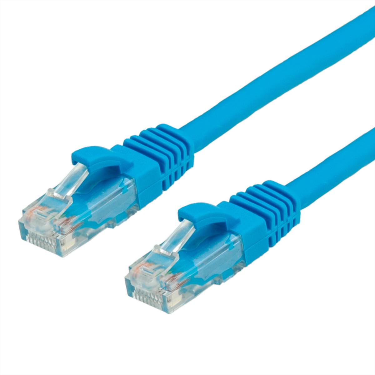 VALUE Patchkabel Cat.6A (Class EA) UTP, blau, 10 m Twisted Pair Kabel U/UTP
