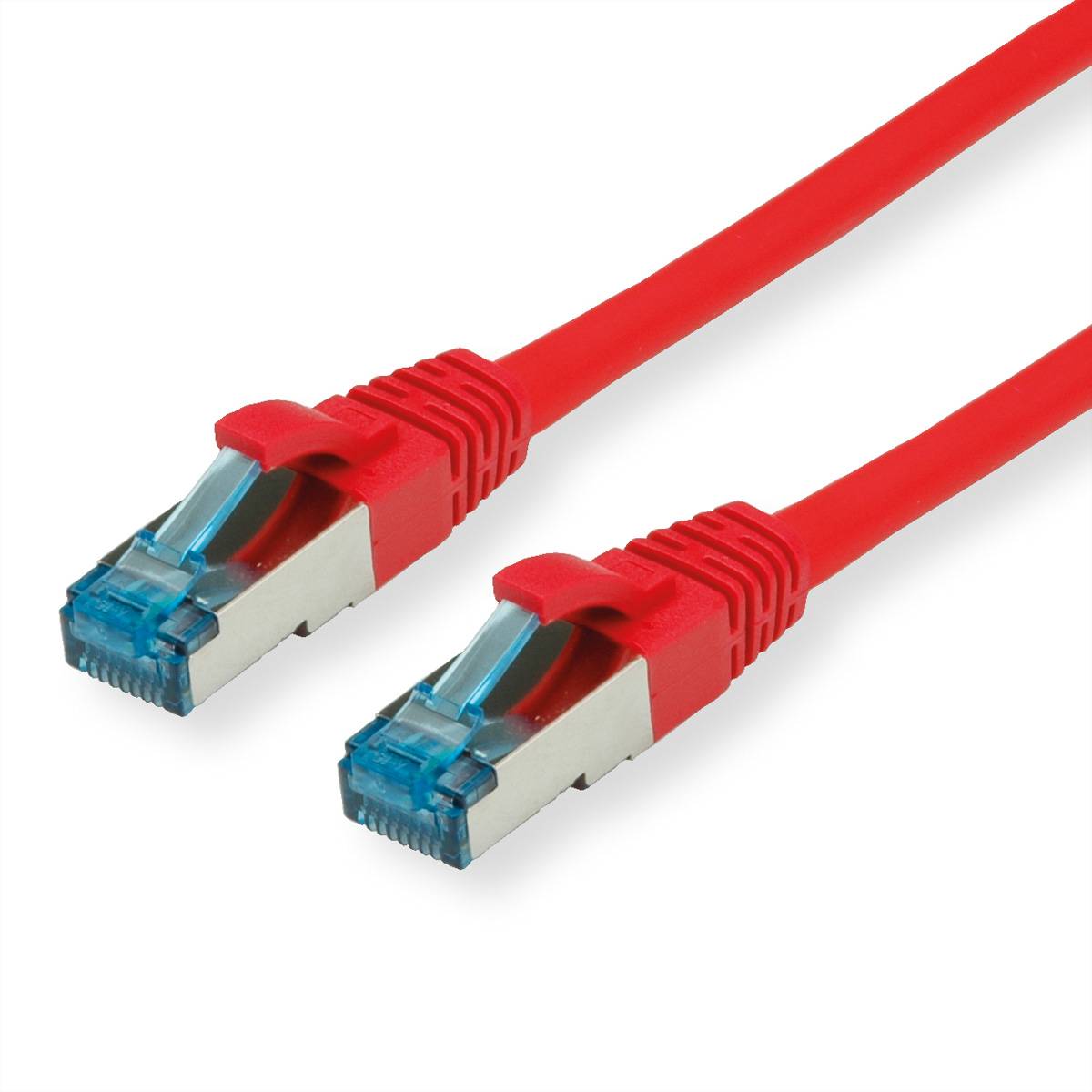 VALUE Patchkabel Kat.6A (Class EA) S/FTP (PiMF), LSOH, rot, 7 m Twisted Pair Kabel