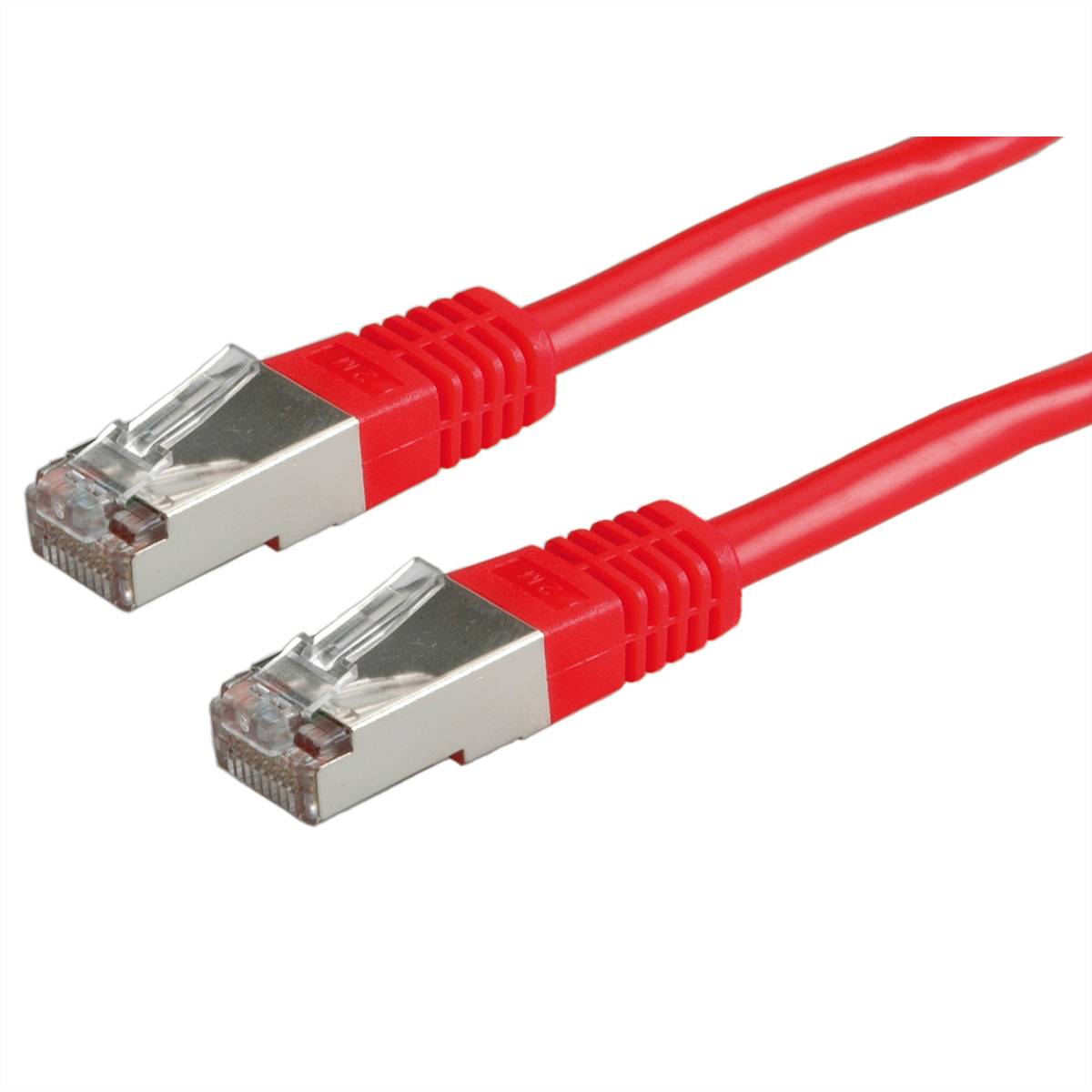 VALUE Patchkabel Cat.6 (Class E) S/FTP (PiMF), rot, 7 m Twisted Pair Kabel (PiMF)