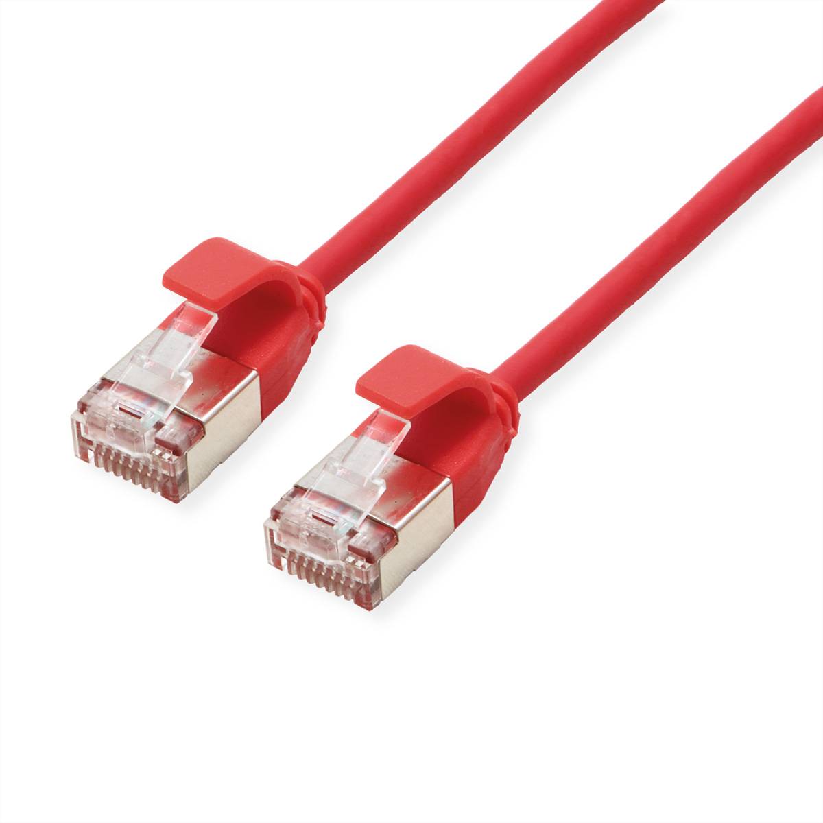 ROLINE U/FTP DataCenter Patchkabel Kat.6A (Class EA), LSOH, slim, rot, 3 m Twisted Pair Kabel
