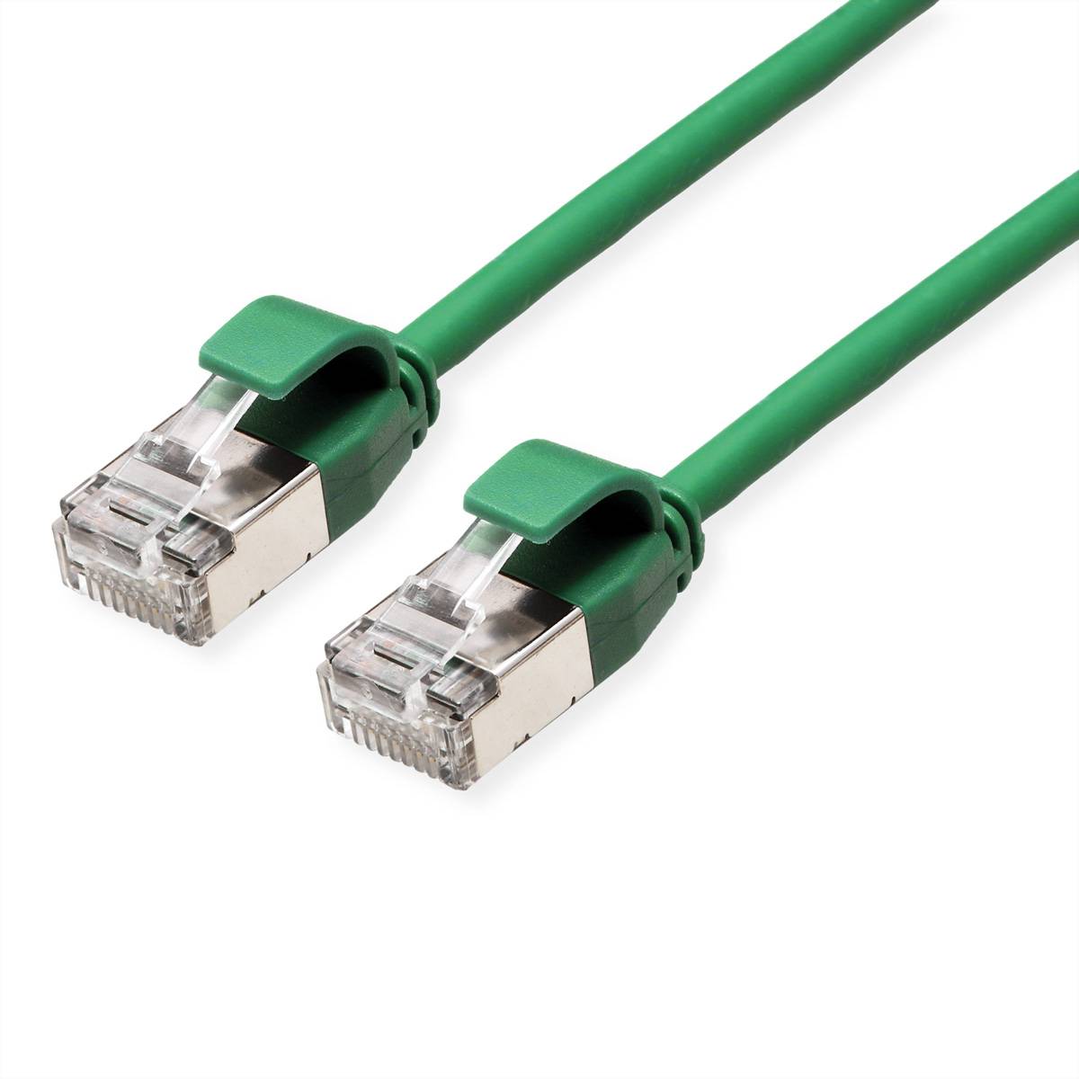 ROLINE U/FTP DataCenter Patchkabel Cat.6A (Class EA), LSOH, slim, grün, 0,5 m Twisted Pair Kabel