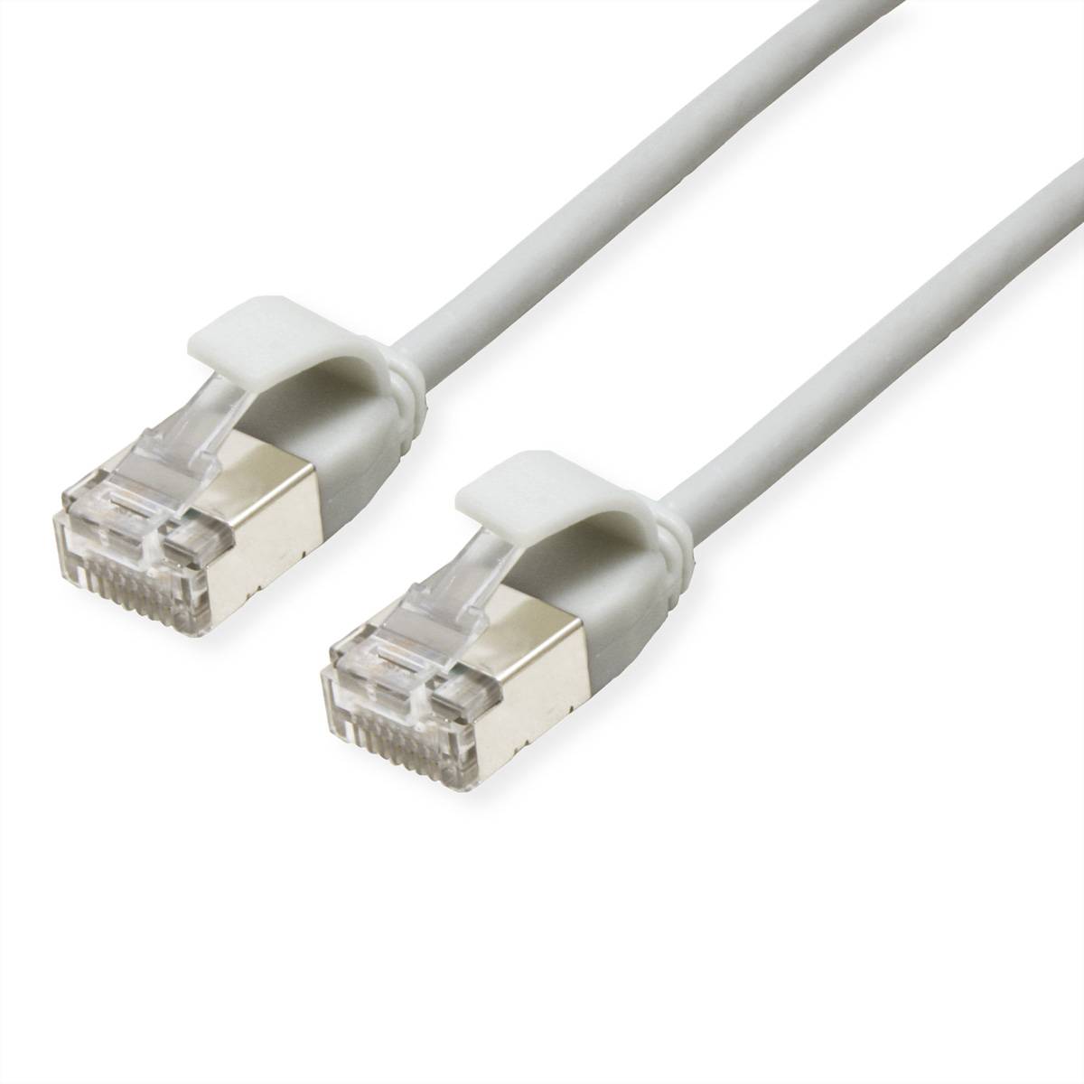 ROLINE U/FTP DataCenter Patchkabel Kat.6A (Class EA), LSOH, slim, grau, 0,15 m Twisted Pair Kabel