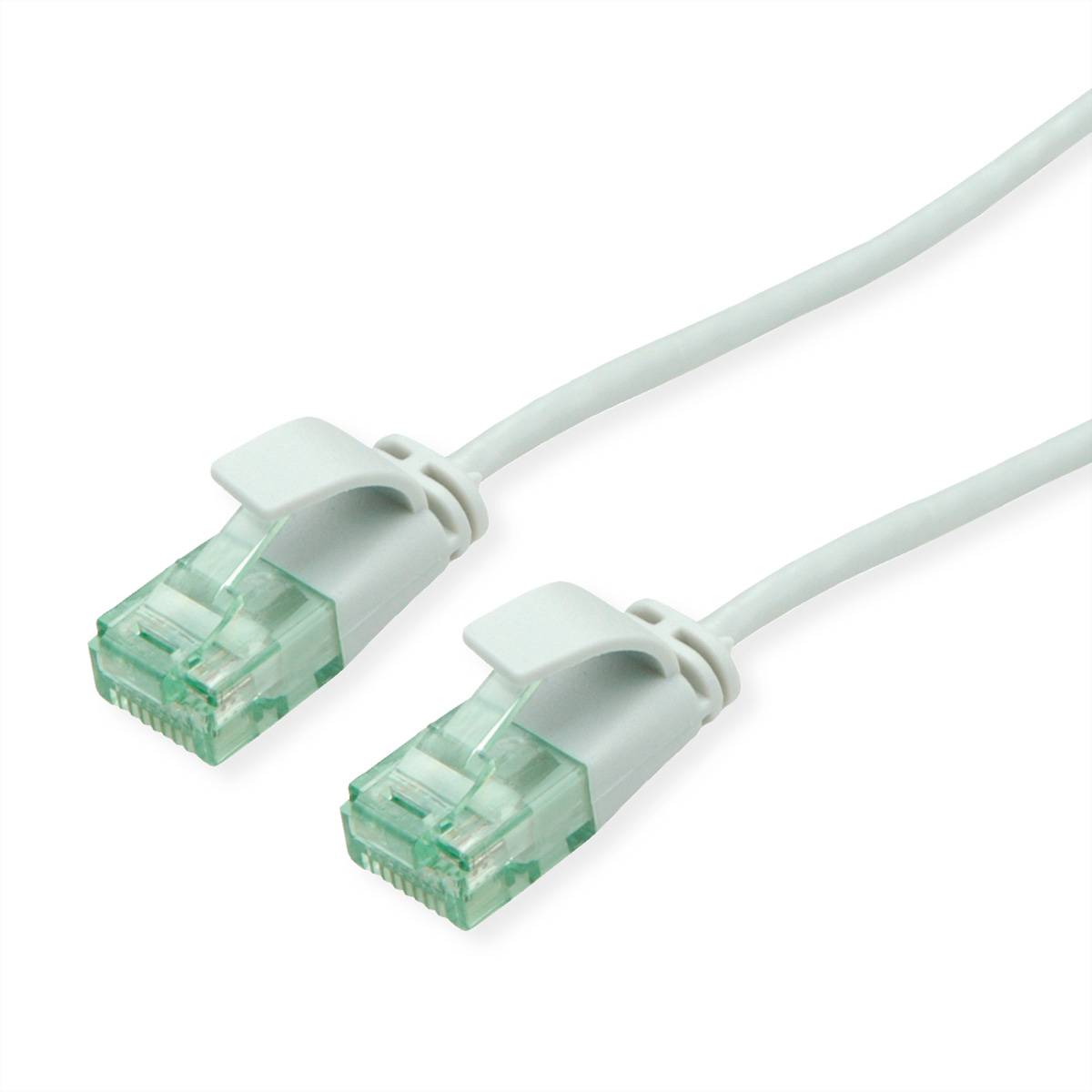 ROLINE RM UTP DataCenter Patchkabel Cat.6A (Class EA), slim, grau, 5 m Twisted Pair Kabel U/UTP