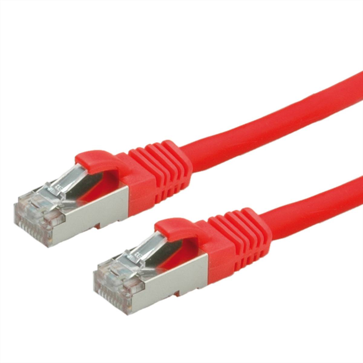VALUE Patchkabel Cat.6 (Class E) S/FTP (PiMF), LSOH, rot, 2 m Twisted Pair Kabel (PiMF)