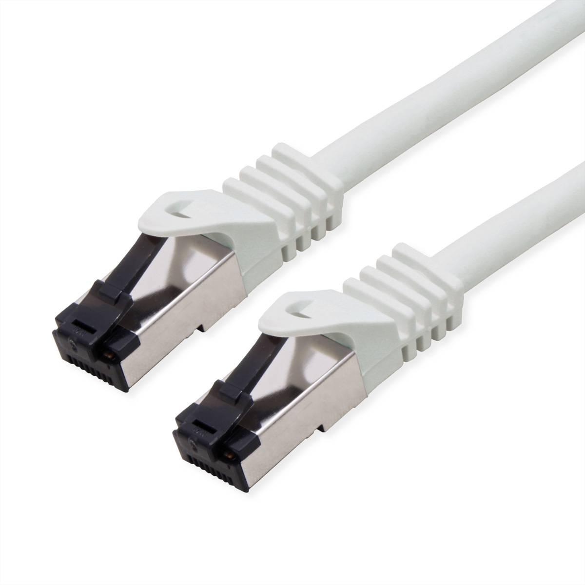 VALUE S/FTP-(PiMF-) Patchkabel Cat.8 (Class I), LSOH, Litzendraht, grau, 2 m Twisted Pair Kabel