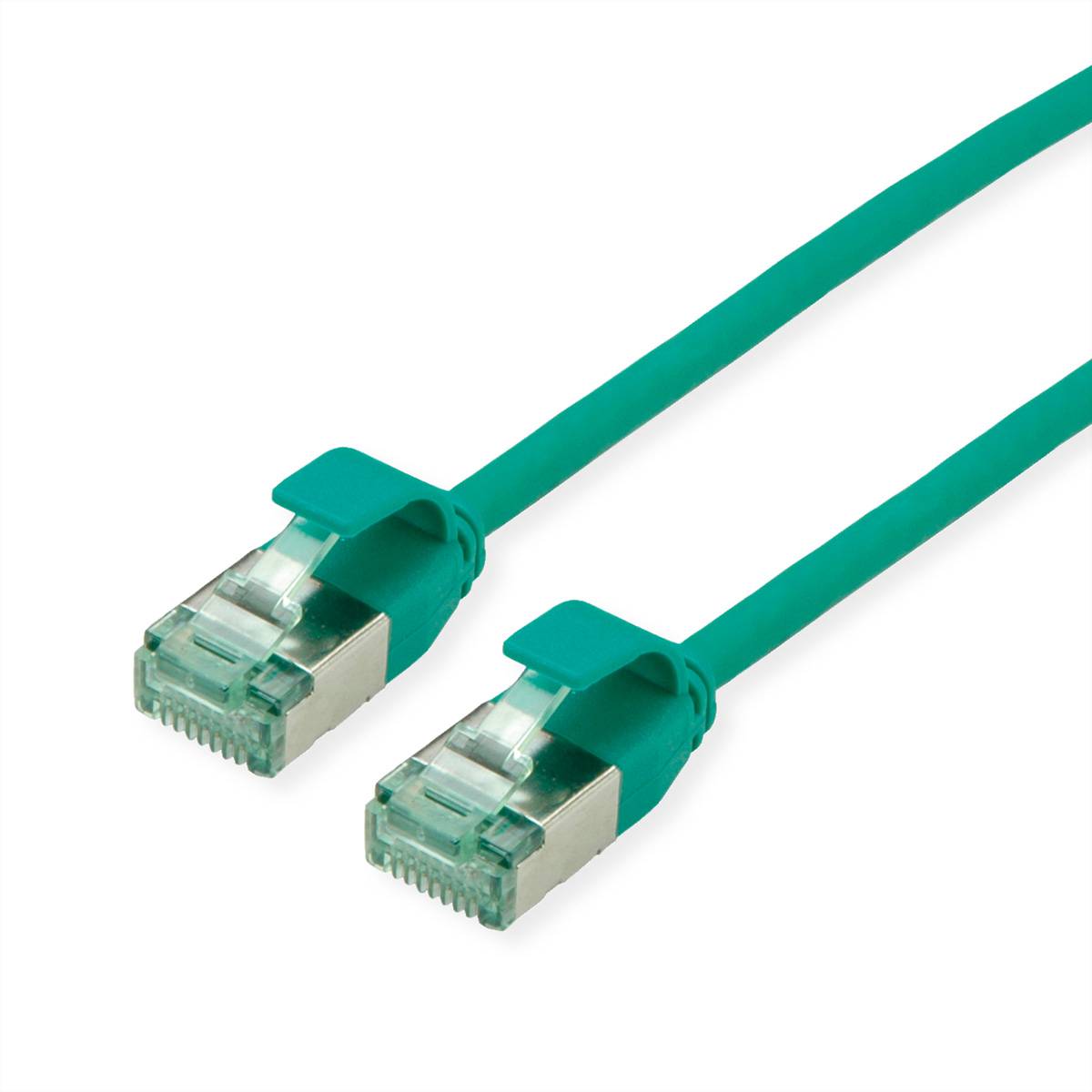 ROLINE RM U/FTP DataCenter Patchkabel Cat.6A (Class EA), slim, grün, 1,5 m Twisted Pair Kabel
