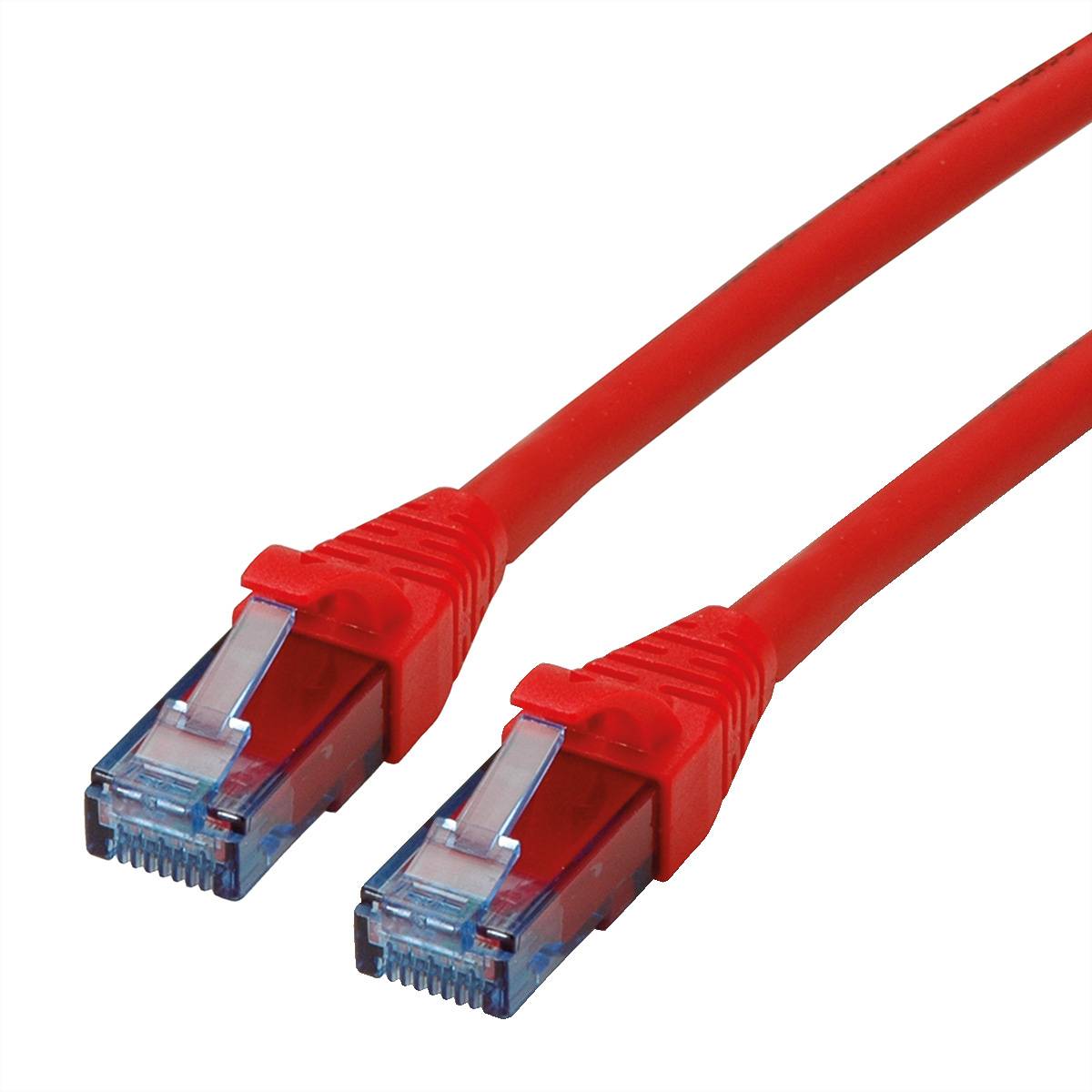 ROLINE Patchkabel Cat.6A UTP, Component Level, LSOH, rot, 0,3 m Twisted Pair Kabel U/UTP