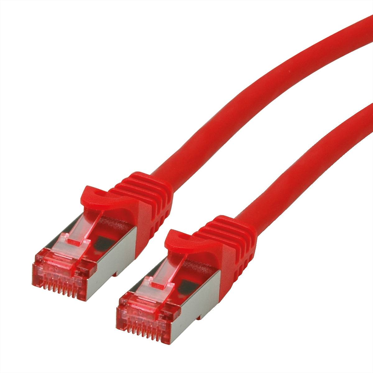 ROLINE Patchkabel Cat.6 S/FTP (PiMF), Component Level, LSOH, rot, 1 m Twisted Pair Kabel (PiMF)