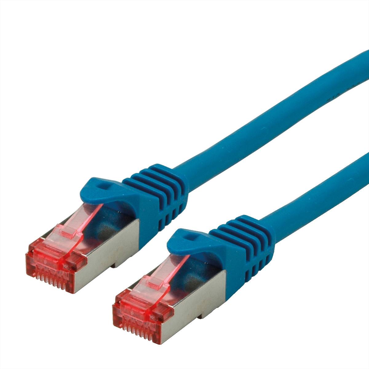 ROLINE Patchkabel Cat.6 S/FTP (PiMF), Component Level, LSOH, blau, 0,5 m Twisted Pair Kabel (PiMF)