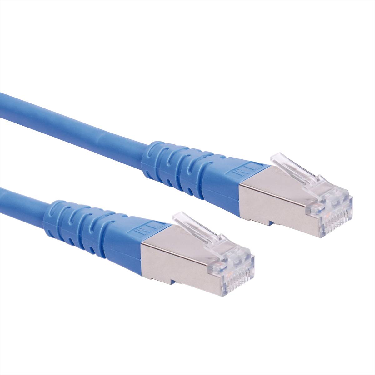 ROLINE Patchkabel Cat.6 (Class E) S/FTP (PiMF), blau, 7 m Twisted Pair Kabel (PiMF)