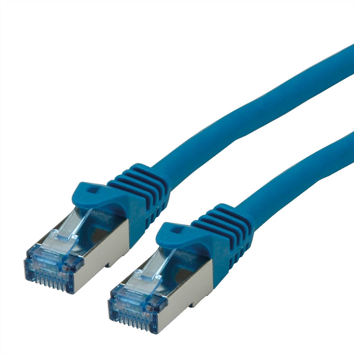 ROLINE Patchkabel Kat.6A S/FTP (PiMF), Component Level, LSOH, blau, 1,5 m Twisted Pair Kabel