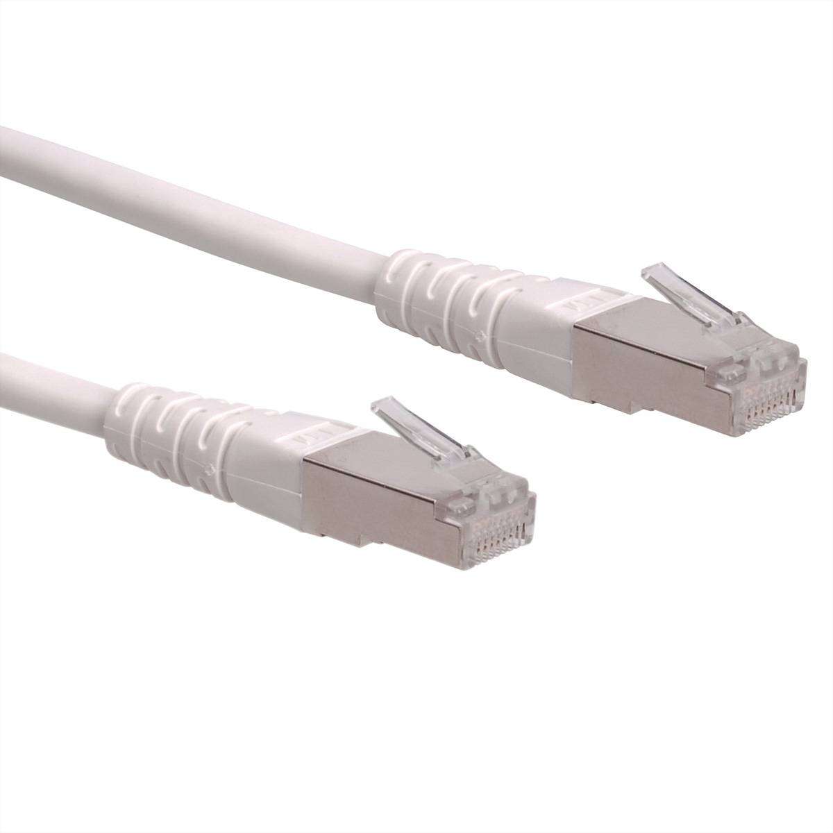 ROLINE Patchkabel Cat.6 (Class E) S/FTP (PiMF), weiß, 5 m Twisted Pair Kabel (PiMF)