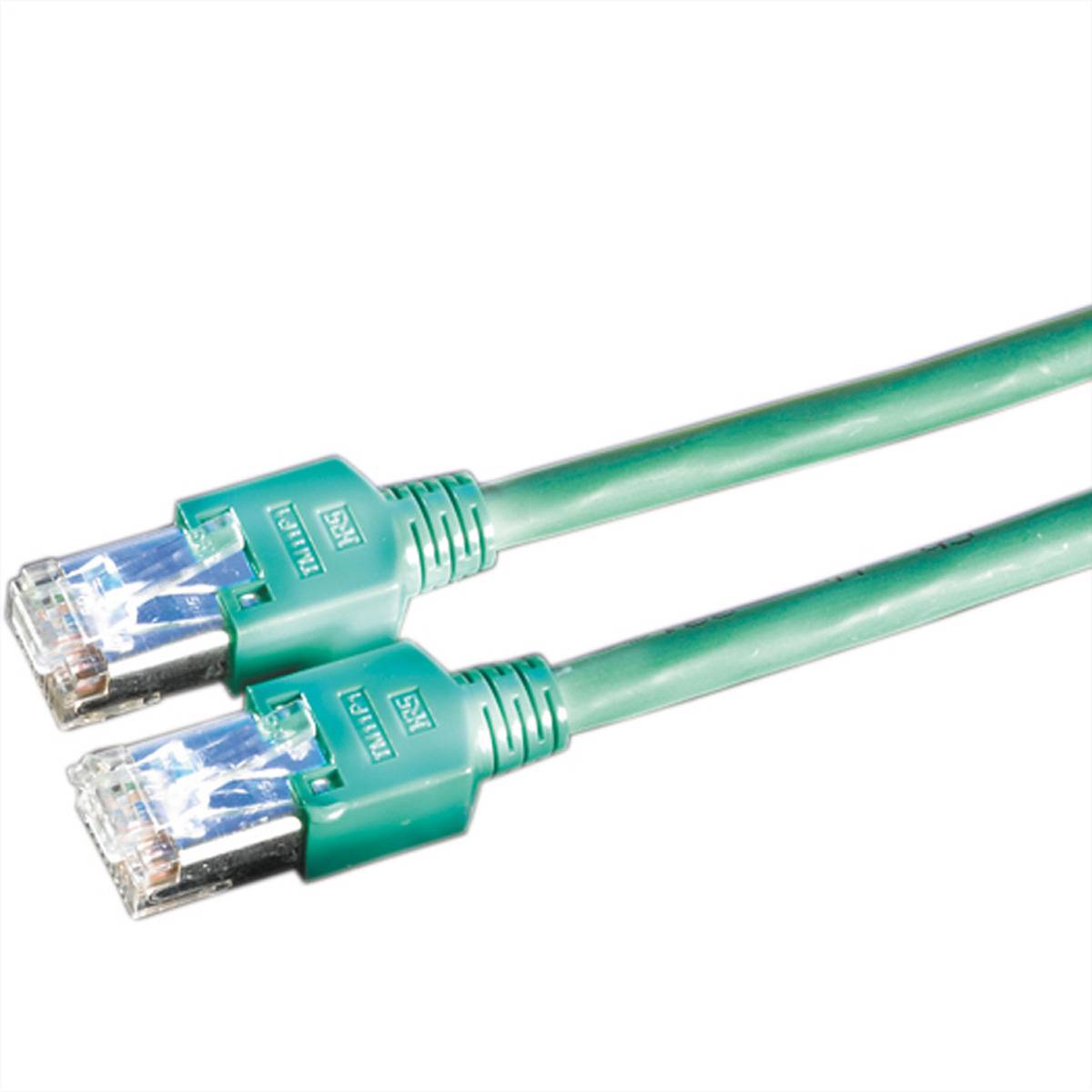 DÄTWYLER Patchkabel Cat.5e (Class D) S/UTP, CU 5502 flex PVC, Hirose TM11, grün, 7 m Twisted Pair