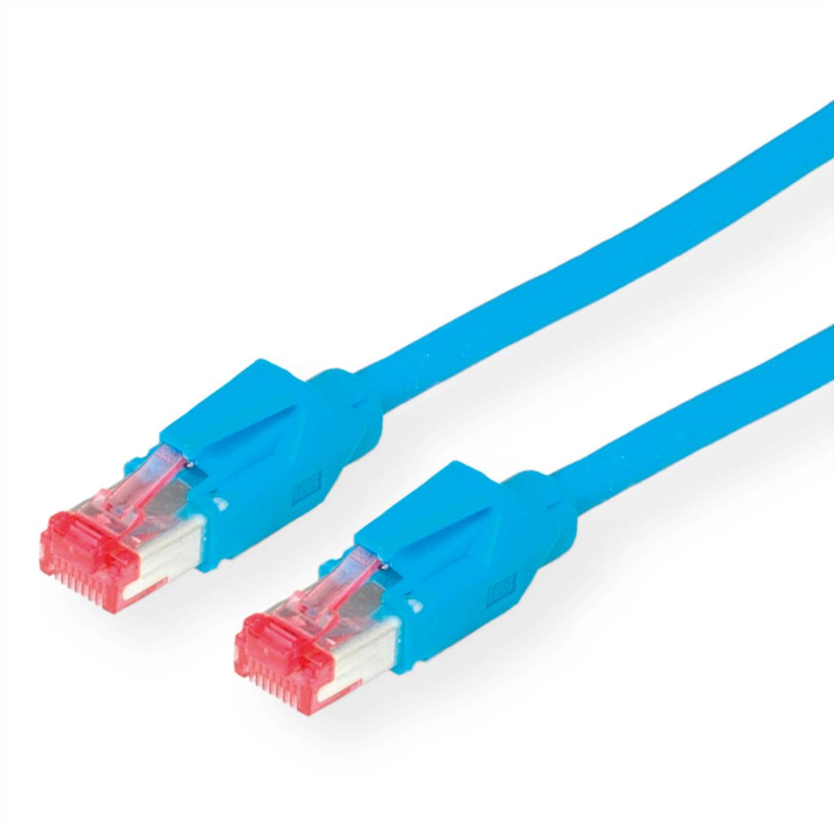 DÄTWYLER Patchkabel Kat.6 (Class E) S/FTP, CU 7702 flex LSOH, Hirose TM21, blau, 20 m Twisted Pair