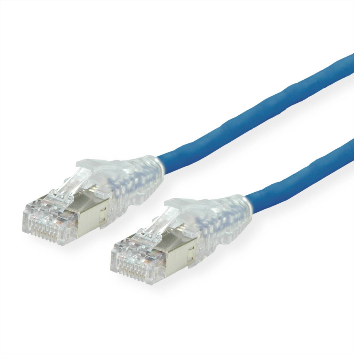 DÄTWYLER Patchkabel Kat.6A (Class EA) S/FTP, CU 7702 flex LSOH, AMP v2, blau, 0,5 m Twisted Pair