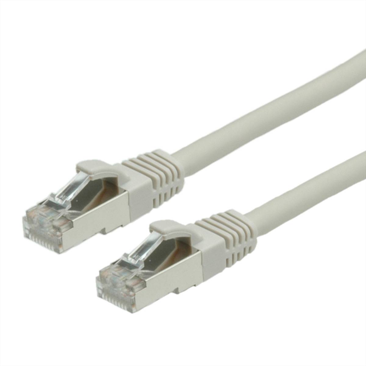 VALUE Patchkabel Cat.6 (Class E) S/FTP (PiMF), LSOH, grau, 7 m Twisted Pair Kabel (PiMF)