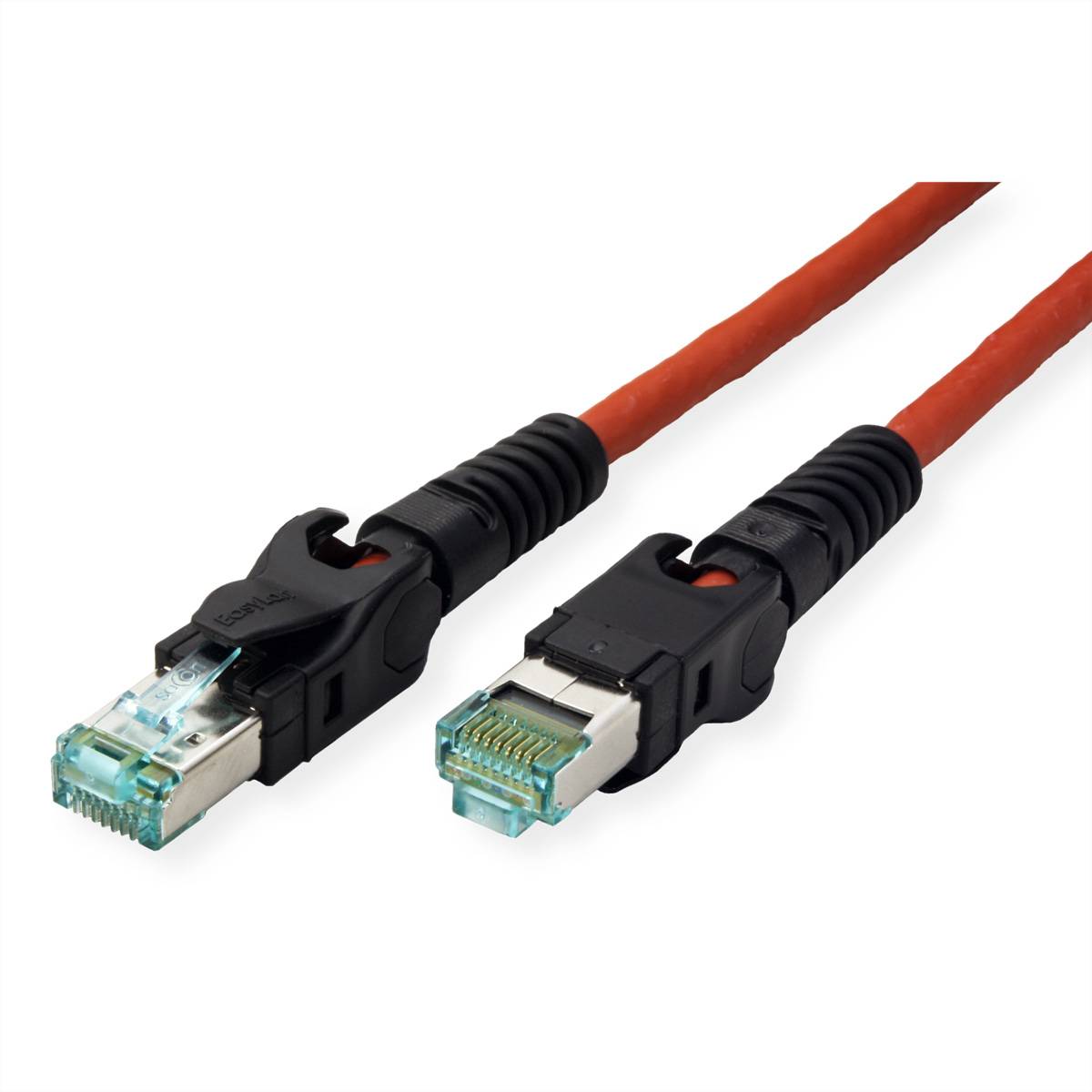 EasyLan VarioBoot Patchkabel Cat.6A, S/FTP, rot, 1 m Twisted Pair Kabel S/FTP (PiMF)