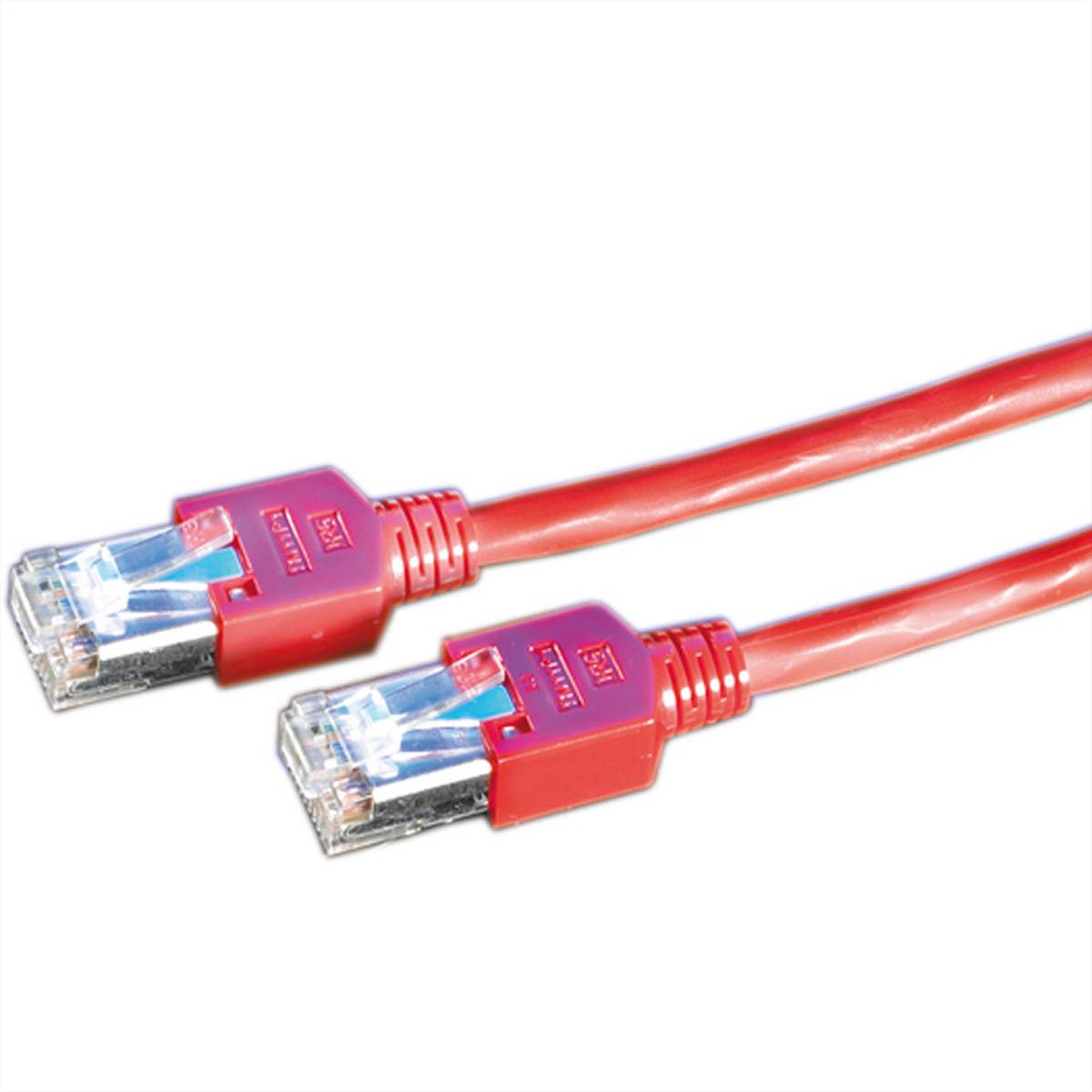 KERPEN Patchkabel Cat.5e (Class D) SF/U, MegaLine D1-20, rot, 5 m Twisted Pair Kabel SF/UTP