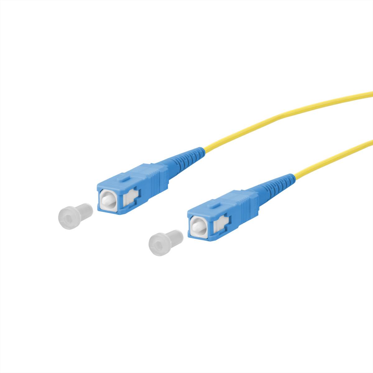 METZ CONNECT OpDAT Patchkabel, SC-S/SC-S OS2, 3 m Fiber Optic Kabel LWL-Patchkabel OS2