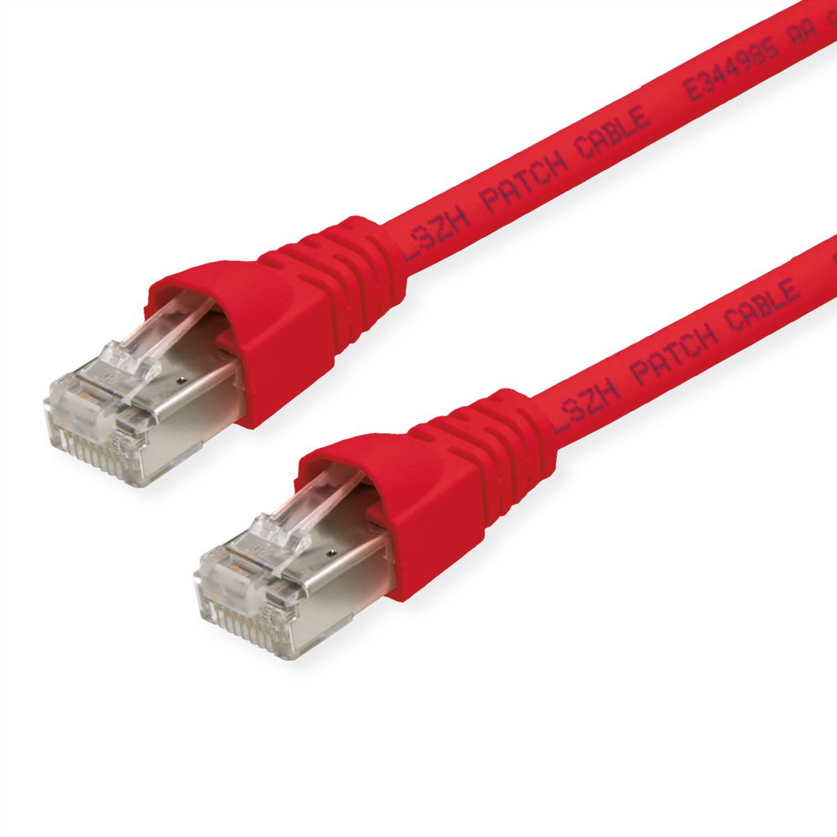 TELEGÄRTNER Patchkabel S/FTP, Cat.6A, LSOH, rot, 5,5 m Twisted Pair Kabel S/FTP (PiMF)