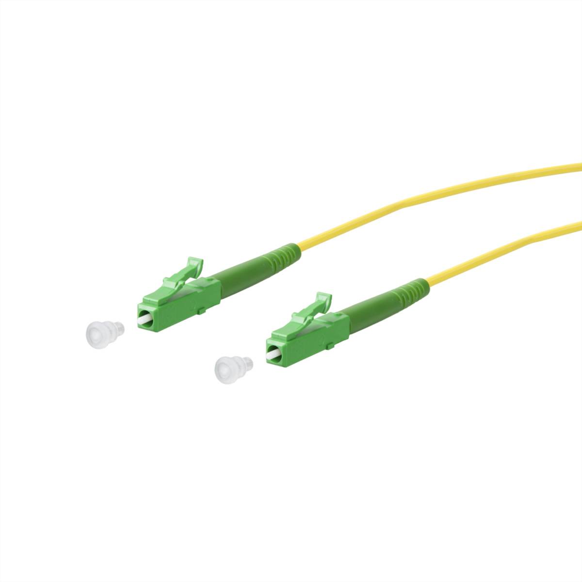 METZ CONNECT OpDAT Patchkabel, LC-S APC/LC-S APC OS2, 0,5 m Fiber Optic Kabel LWL-Patchkabel OS2