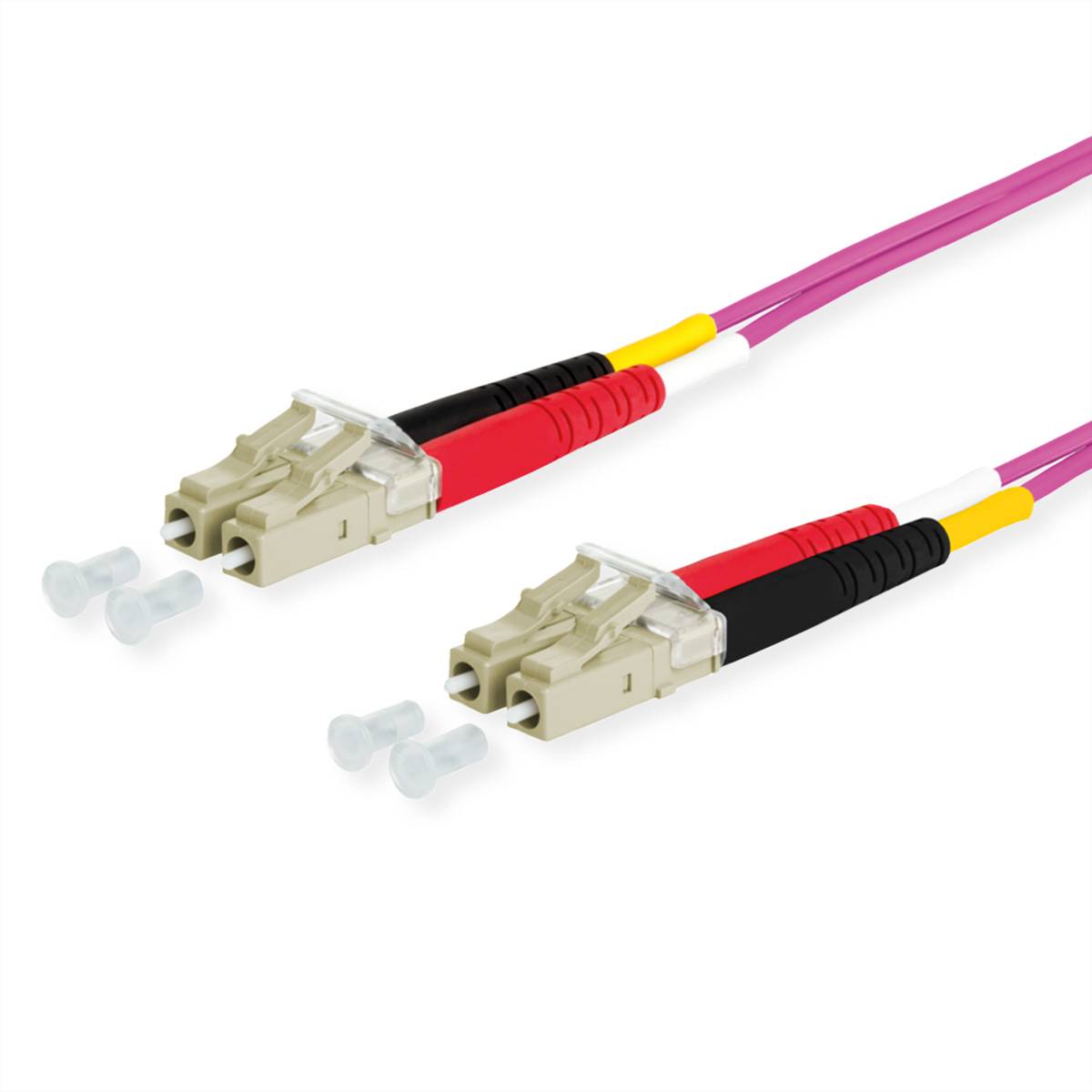 METZ CONNECT OpDAT Patchkabel LC-D/LC-D OM4, 5 m Fiber Optic Kabel LWL-Patchkabel OM4