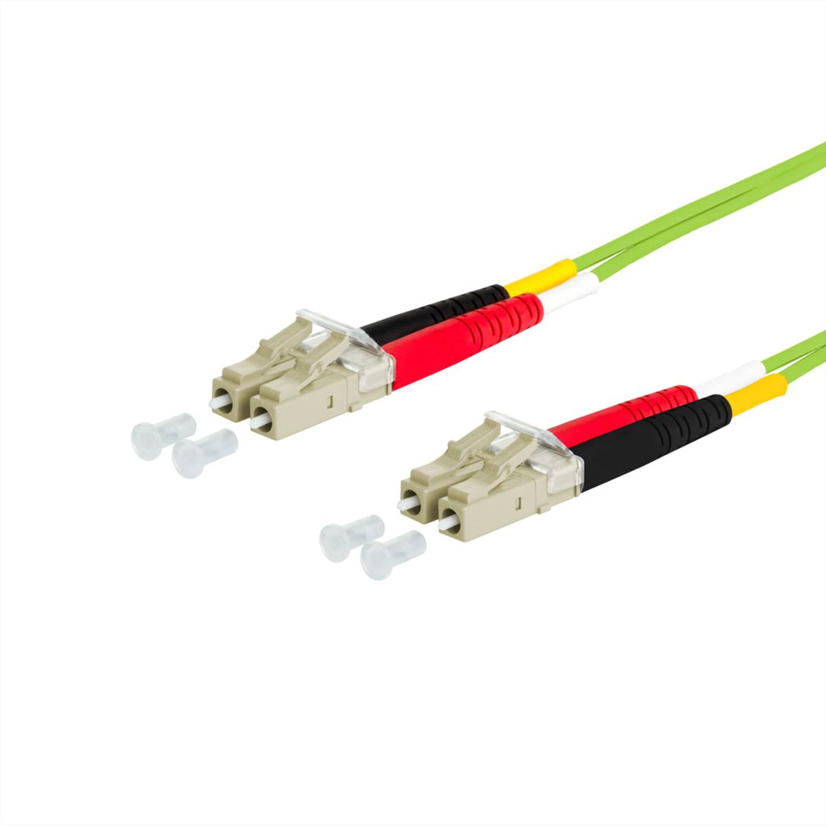 METZ CONNECT OpDAT Patchkabel, LC-D/LC-D OM5, 5 m Fiber Optic Kabel LWL-Patchkabel OM5
