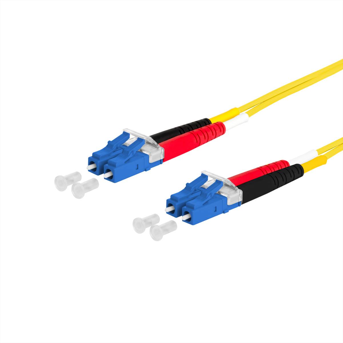 METZ CONNECT OpDAT Patchkabel, LC-D/LC-D OS2, 3 m Fiber Optic Kabel LWL-Patchkabel OS2