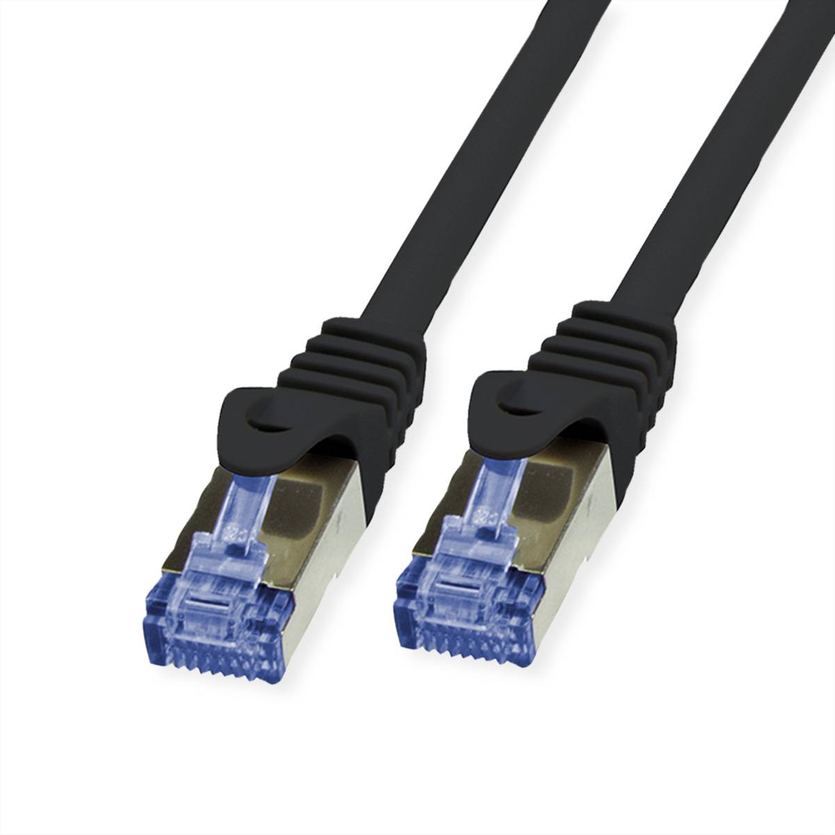 VALUE Outdoor Patchkabel Cat.6A (Class EA) S/FTP (PiMF), Massivdraht, LSOH, schwarz, 30 m Twisted