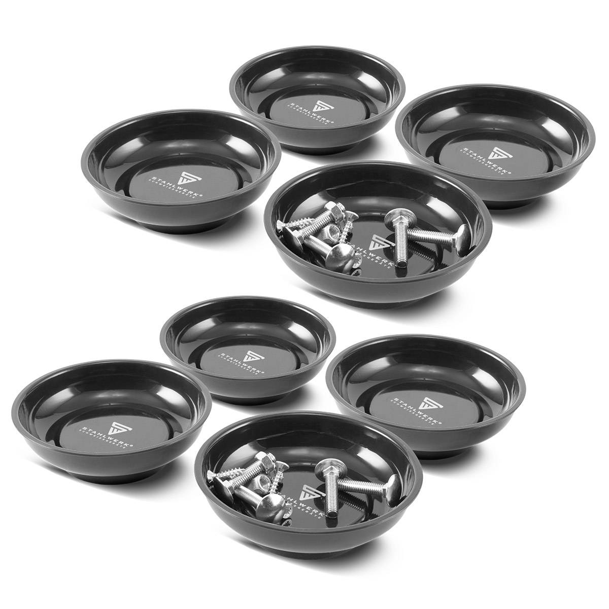 STAHLWERK Magnetschale Zoll aus Kunststoff mit starkem Magnet 8 Stück