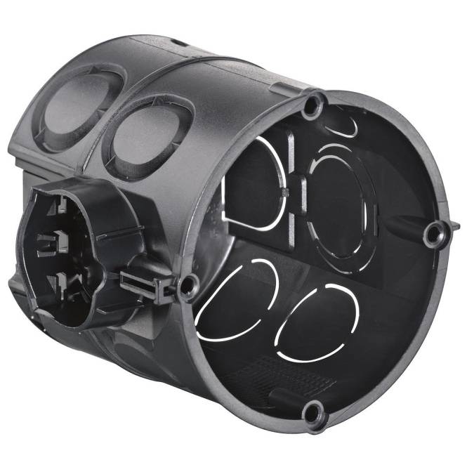 KAIS Abzweig-Schalterdose 1555-04 ** mit 4 Schraubdomen ohne Schrauben (Inhalt 25 Stück) Inst.Dosen