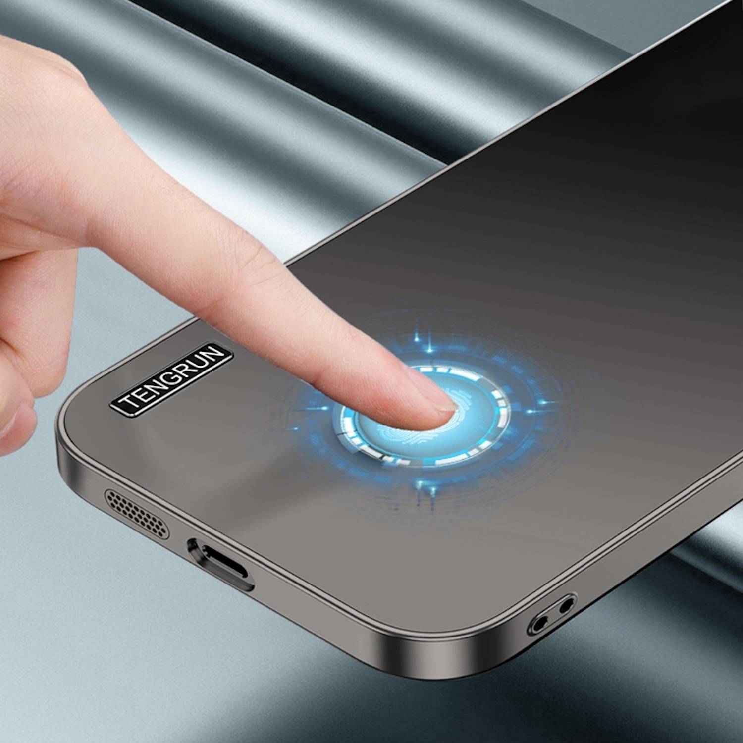 Für Xiaomi 15 Pro Streamer Series Feinmattes Metall Design Optik Handy Hülle Case Tasche Grün