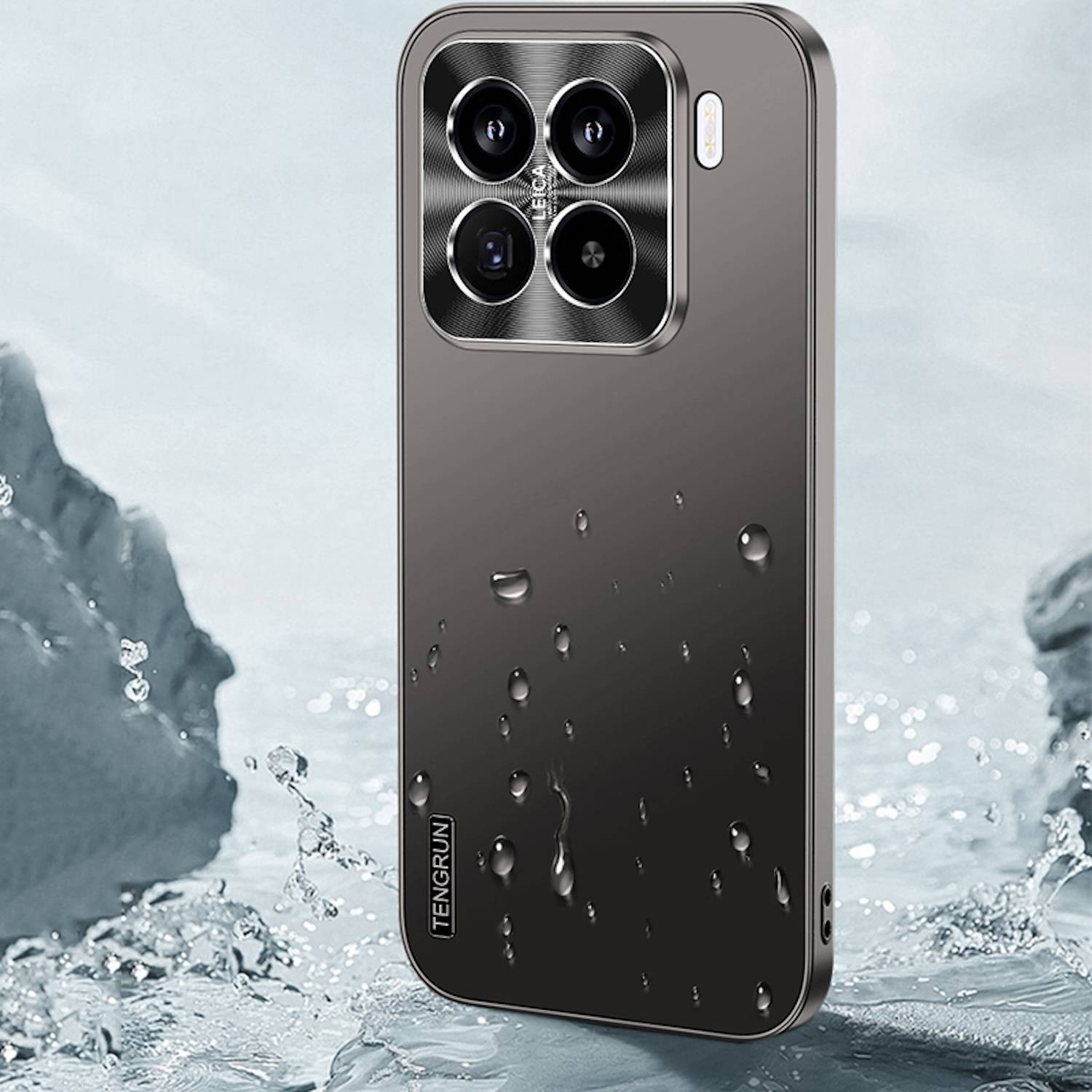 Für Xiaomi 15 Pro Streamer Series Feinmattes Metall Design Optik Handy Hülle Case Tasche Grün