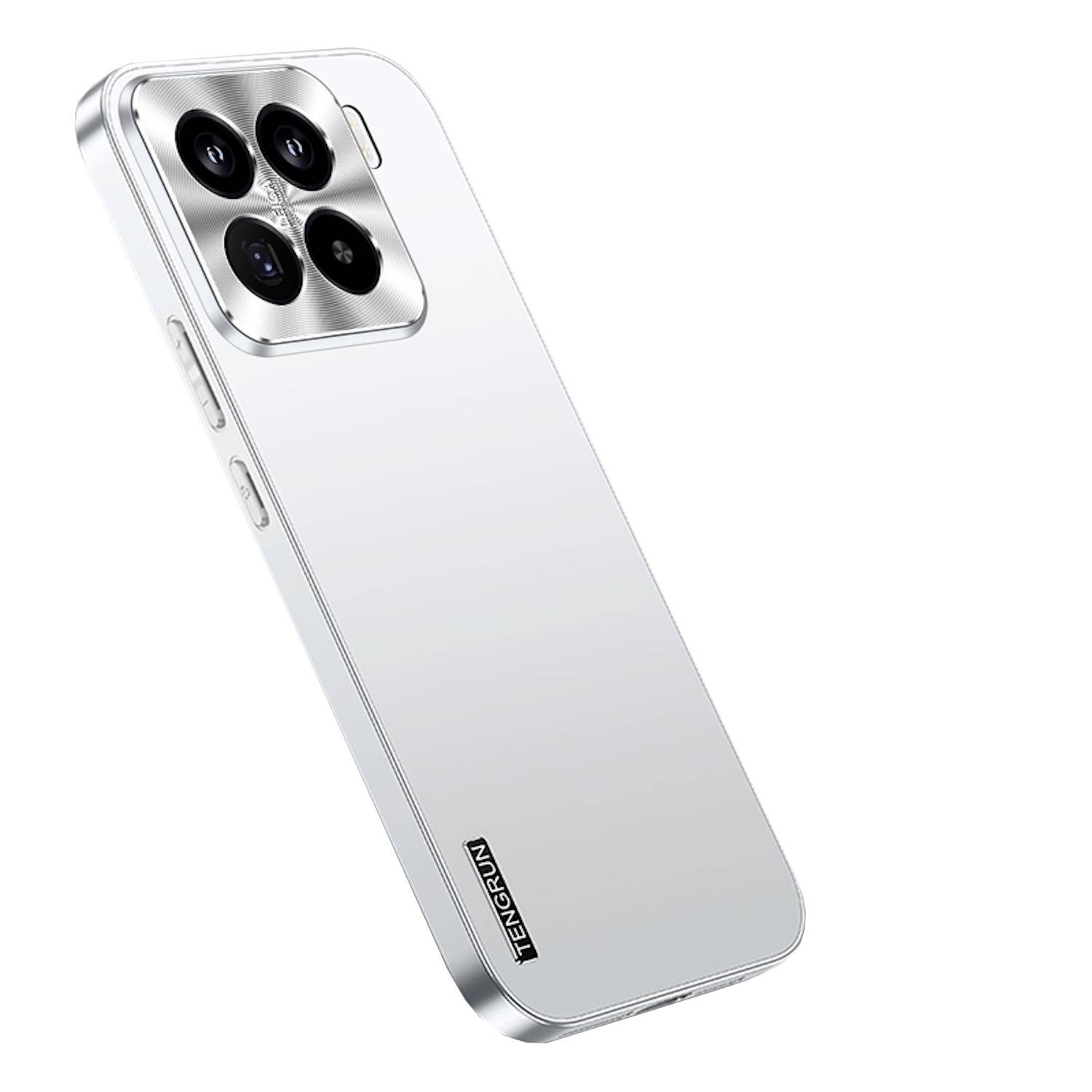 Für Xiaomi 15 Pro Streamer Series Feinmattes Metall Design Optik Handy Hülle Case Tasche Silber