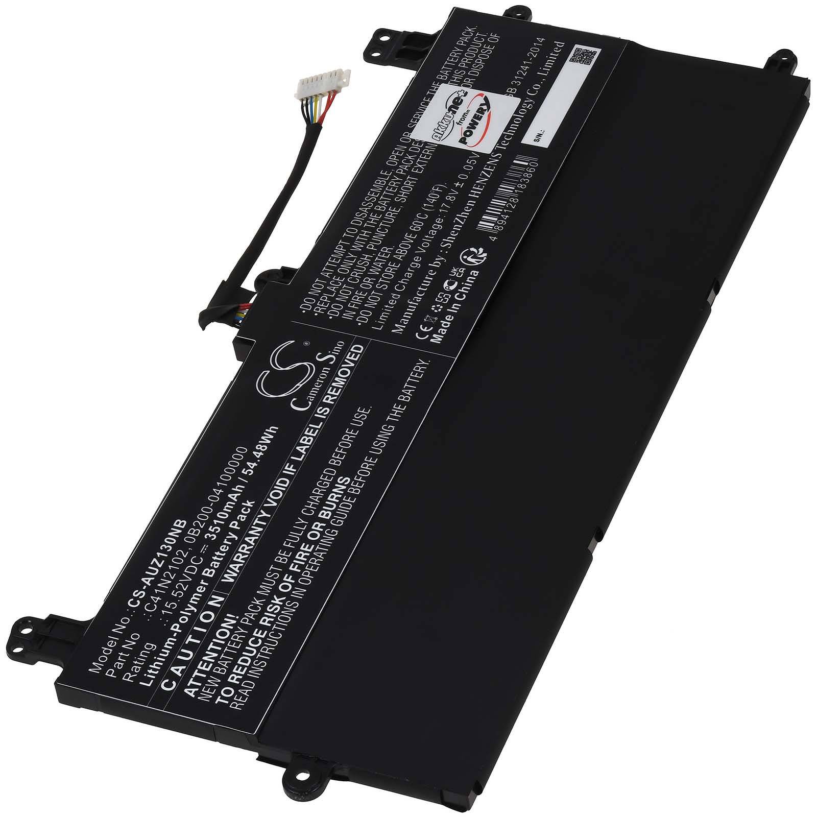 Powery Akku passend für Laptop Asus ROG Flow Z13 GZ301 Typ C41N2102, 15,52V, Li-Polymer