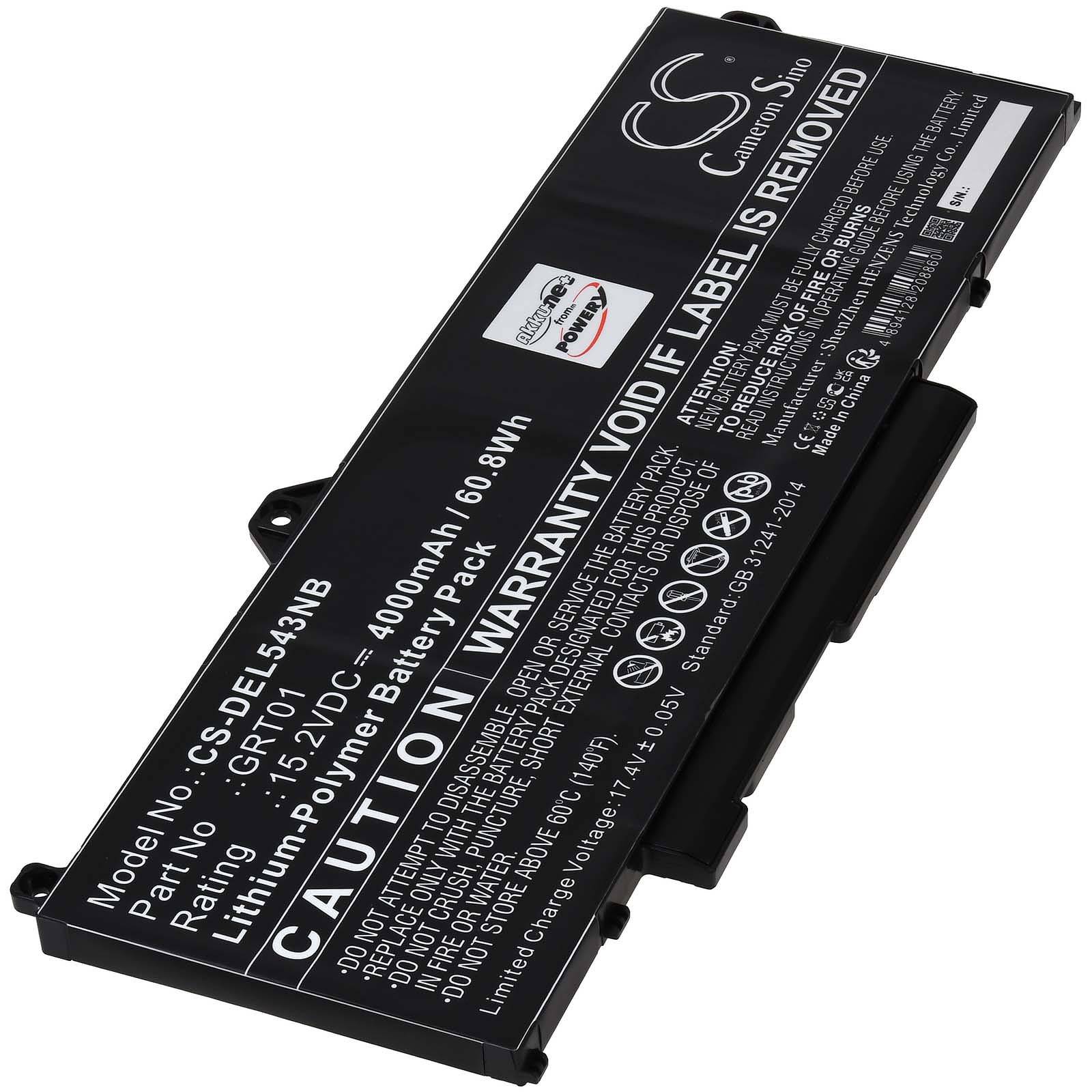 Powery Akku für Dell Alienware M17 R5 AMD Laptop, 15,2V, Li-Ion