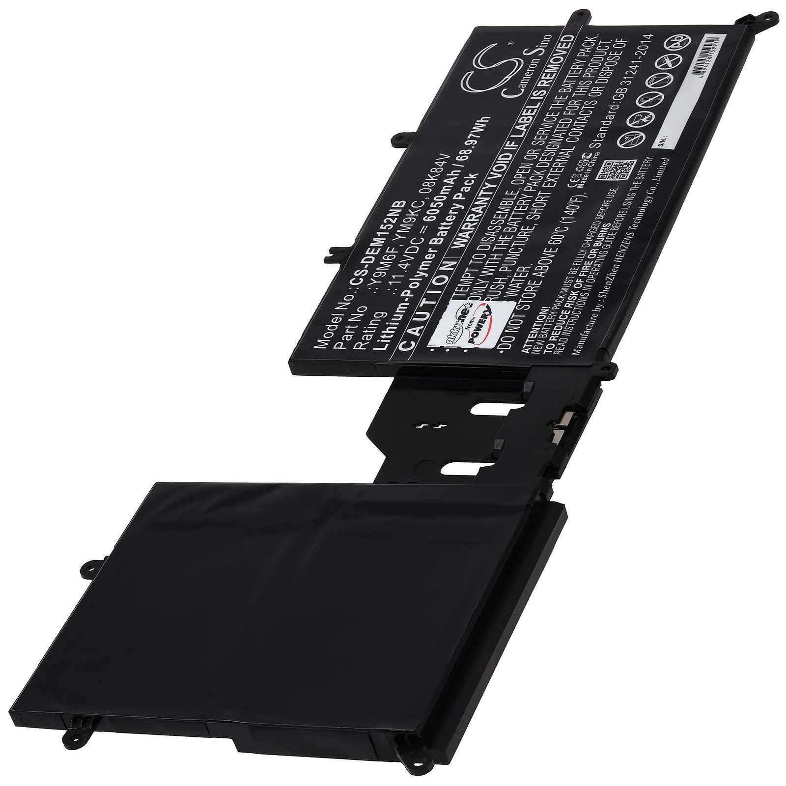 Powery Akku für Dell Alienware M15 ALW15M-D4728W Laptop, 11,4V, Li-Polymer